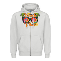 Dove Grey beach vibes Zipper Hoodie - RacoonDesign