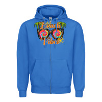 True Royal beach vibes Zipper Hoodie - RacoonDesign
