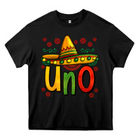 Black uno my first mexican birthday Heavy Core Tee - Jasminsmagicworld