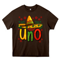 Chocolate Brown uno my first mexican birthday Heavy Core Tee - Jasminsmagicworld
