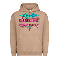 Pigment Burro floral nurse preview Urban Hoodie - AdoDesignShop