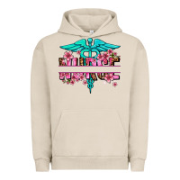 Pigment French Oak floral nurse preview Urban Hoodie - AdoDesignShop
