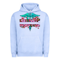 Pigment Grape Ice floral nurse preview Urban Hoodie - AdoDesignShop
