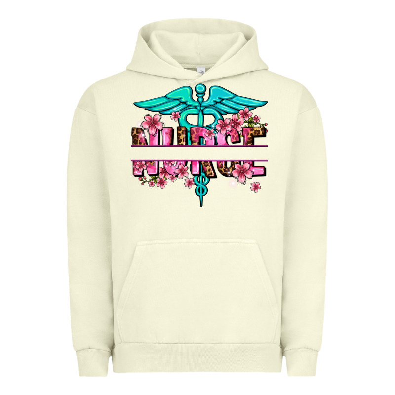 Floral Nurse Preview Urban Hoodie by AdoDesignShop | Teevron