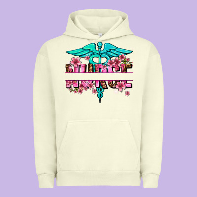Floral Nurse Preview Urban Hoodie Designed By Adodesignshop