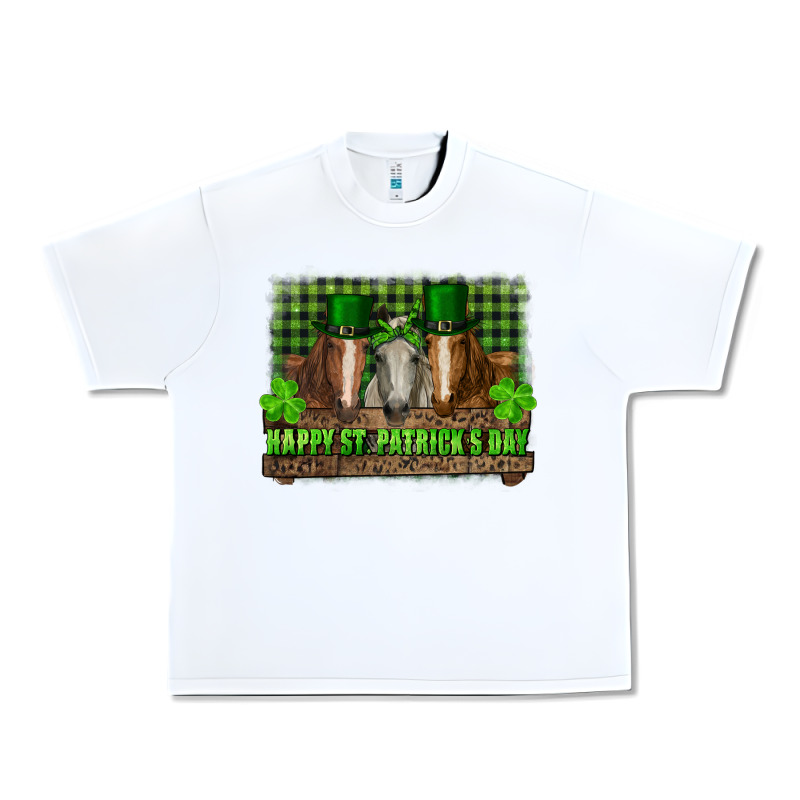 Happy St. Patrick's Day Horses With Leprechaun Hat And Bandana Urban Heavy Tee by RanaPortraitStore | Teevron