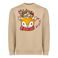 Coffee Cups Animal Heavyweight Sweatshirt | Teevron