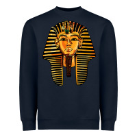 Navy King Pharaoh Tutankhamun King Tut Pharaoh Ancient Egyptian Heavyweight Sweatshirt - trangStudio