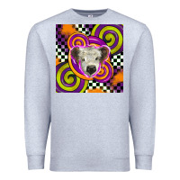 Heather Grey halloween  calf scottish Premium Sweatshirt - BarkalooDesign