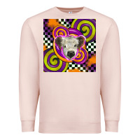 Pale Pink halloween  calf scottish Premium Sweatshirt - BarkalooDesign