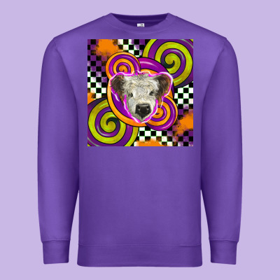 Halloween  Calf Scottish Premium Sweatshirt Designed By Barkaloodesign