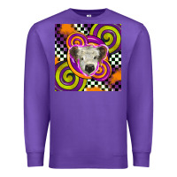 Purple halloween  calf scottish Premium Sweatshirt - BarkalooDesign