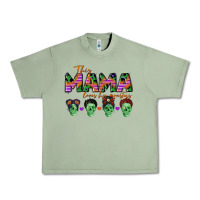 Oil Green personalized this mama loves her monsters Urban Heavy Tee - CowGirlArtShop