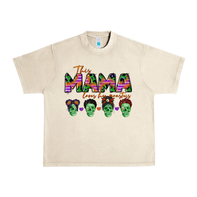 Personalized This Mama Loves Her Monsters Urban Heavy Tee by CowGirlArtShop | Teevron