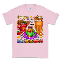 Bubblegum Pink Happy Hallothanksmas coffee cups Classic Tee - texasbilliewilder