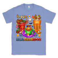 Colony Blue Happy Hallothanksmas coffee cups Classic Tee - texasbilliewilder