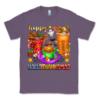 Lavender Happy Hallothanksmas coffee cups Classic Tee - texasbilliewilder
