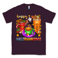 Plum Happy Hallothanksmas coffee cups Classic Tee - texasbilliewilder