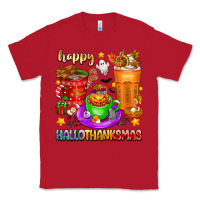 Red Happy Hallothanksmas coffee cups Classic Tee - texasbilliewilder