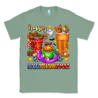 Sage Happy Hallothanksmas coffee cups Classic Tee - texasbilliewilder