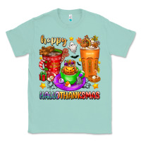 Seafoam Happy Hallothanksmas coffee cups Classic Tee - texasbilliewilder