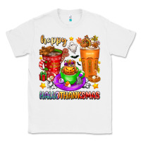 White Happy Hallothanksmas coffee cups Classic Tee - texasbilliewilder