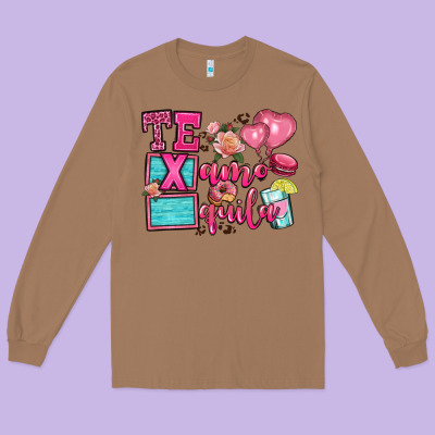 Te Quila Te Amo Long Sleeve Tee Designed By Oliviacreatesart