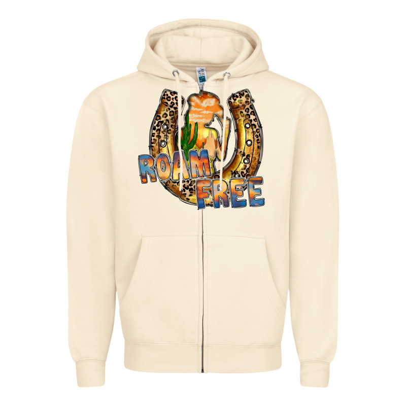 Cowgirl Horseshoe Zipper Hoodie by RacoonDesign | Teevron