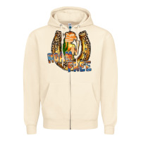 Sandshell cowgirl horseshoe Zipper Hoodie - RacoonDesign