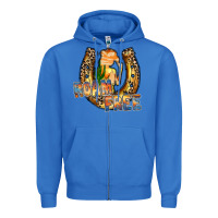 True Royal cowgirl horseshoe Zipper Hoodie - RacoonDesign