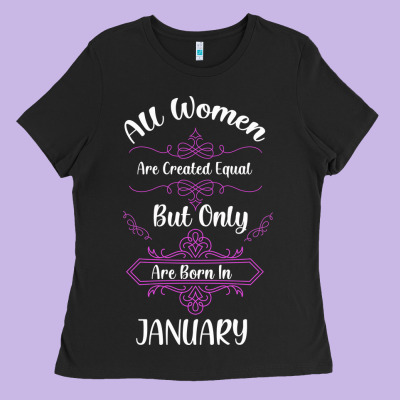 Legends Are Born In January Shirt Ladies Tee Designed By Bettercallsaul