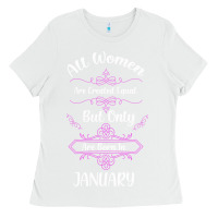 White Legends are born in January shirt Ladies Tee - Bettercallsaul