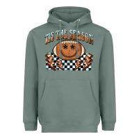 Sage tis the season football smiley face Heavyweight Hoodie - BarkalooDesign