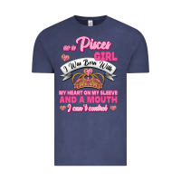 As A Pisces Girl I Was Born With My Heart On My Sleeve And A Mouth Vintage Tee | Teevron