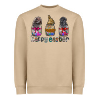 Mushroom Happy Easter Heavyweight Sweatshirt - CowhideDigitalArt