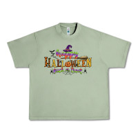 Oil Green happy halloween trick or treat Urban Heavy Tee - CowGirlArtShop