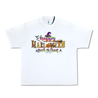 White happy halloween trick or treat Urban Heavy Tee - CowGirlArtShop