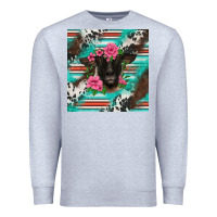 Heather Grey western suffolk ewe Premium Sweatshirt - BarkalooDesign
