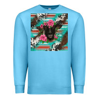 Ocean Blue western suffolk ewe Premium Sweatshirt - BarkalooDesign