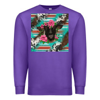 Purple western suffolk ewe Premium Sweatshirt - BarkalooDesign