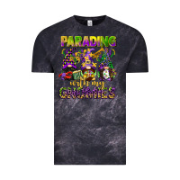 Cloud Black parading with my gnomies mardi gras Vintage Tee - CowGirlArtShop