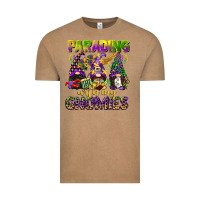 Vintage Coffee parading with my gnomies mardi gras Vintage Tee - CowGirlArtShop