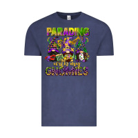 Vintage Denim parading with my gnomies mardi gras Vintage Tee - CowGirlArtShop