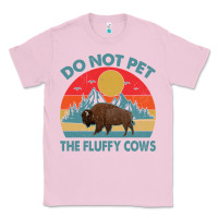 Bubblegum Pink Do Not Pet The Fluffy Cows Vintage Classic Tee - trangStudio