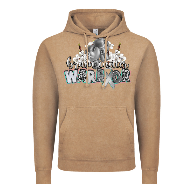 Brain Cancer Warrior Vintage Hoodie by CowGirlArtShop | Teevron