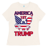 Bone Trump America First Eagle Ladies Tee - Bettercallsaul