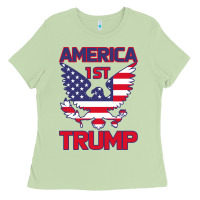 Matcha Trump America First Eagle Ladies Tee - Bettercallsaul