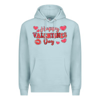 Blue Mist happy valentine's day Premium Hoodie - LillyAllenDesigns