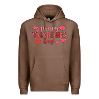Chestnut happy valentine's day Premium Hoodie - LillyAllenDesigns