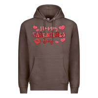Coffee happy valentine's day Premium Hoodie - LillyAllenDesigns